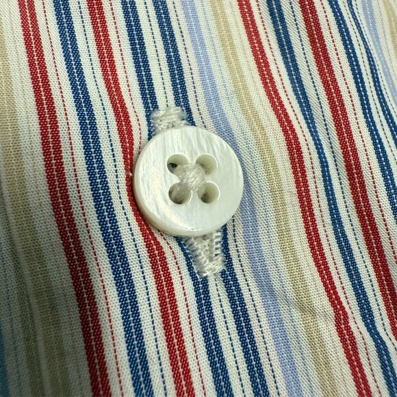 Spier & Mackay Contemporary Multicolor Striped Dress Shirt Cotton 43 17 XL - Picture 4 of 8